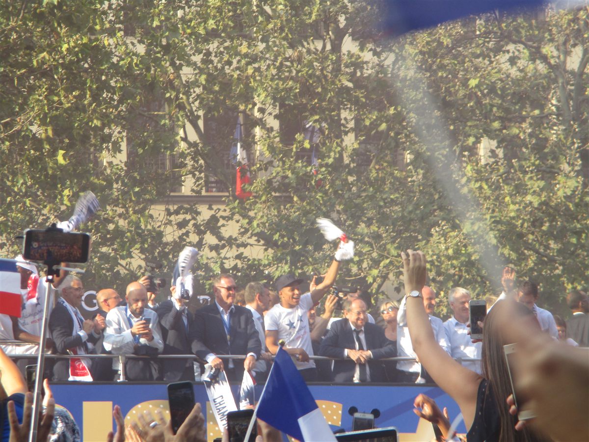 France's World Cup winners parade down the Champs-Élysées, July 2018